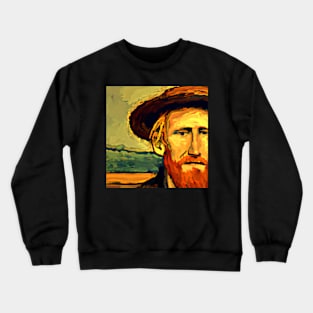 van gogh face vintage Crewneck Sweatshirt